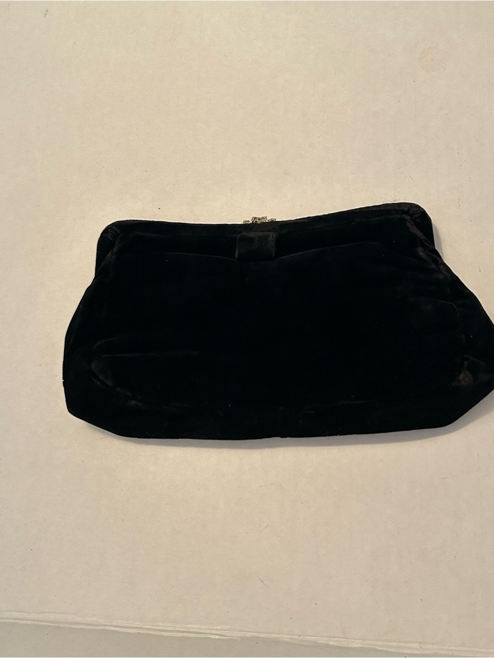 Black Velvet Evening Clutch Vintage Garay